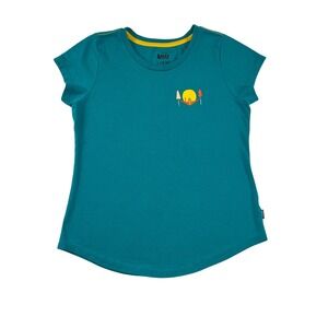 REI Co-op Girls Teal Hammock Sun Graphic Tee Shirt L 14-16 SP19FP09565